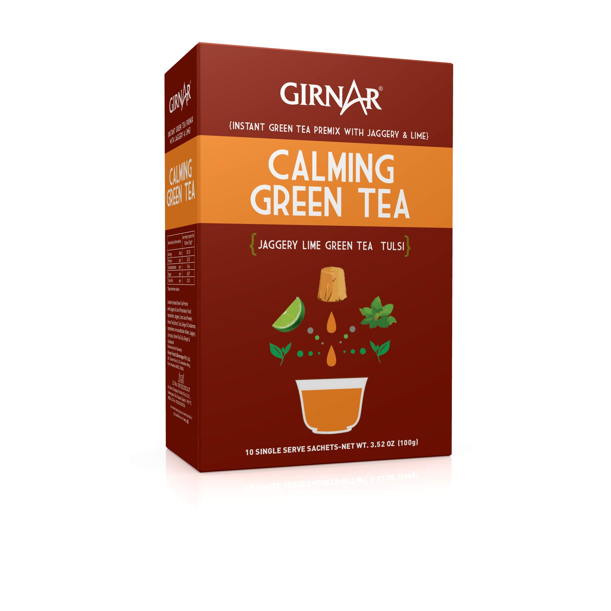 Girnar Instant Premix Calming Green Tea - Instant, 100 G (B08DLQWBFH) Amazon Price History, Amazon Price Tracker