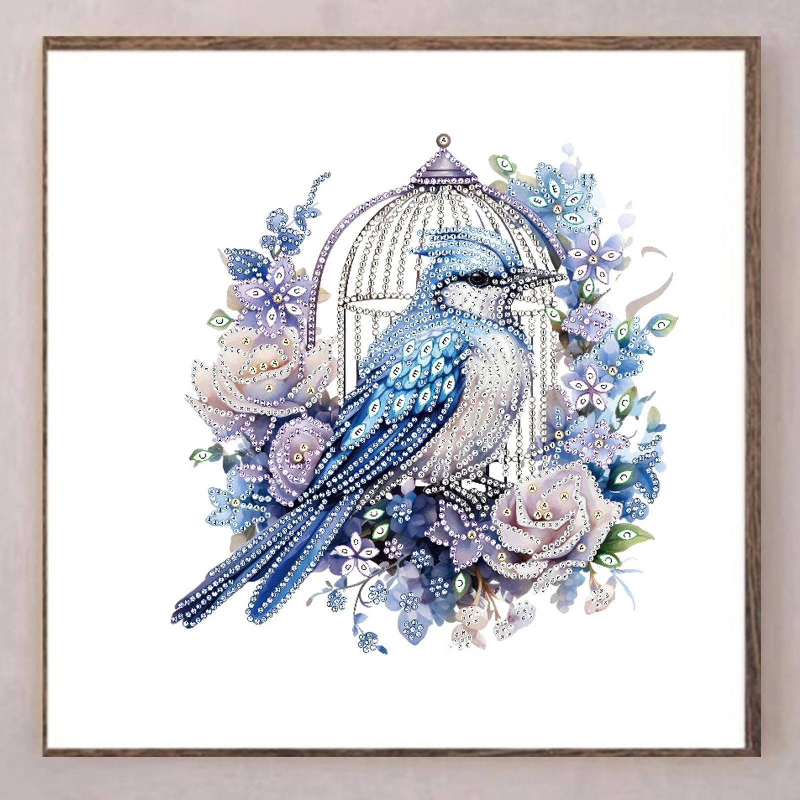 Amazon.co.jp: Jinyilwn 初心者向けの鳥 5D 宝石絵画キット、鳥宝石
