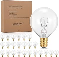 ZONJIE G40 LED Izzó Kültéri 25db E12 Foglalat Meleg Fehér Dekorációs Fényfüzér 1