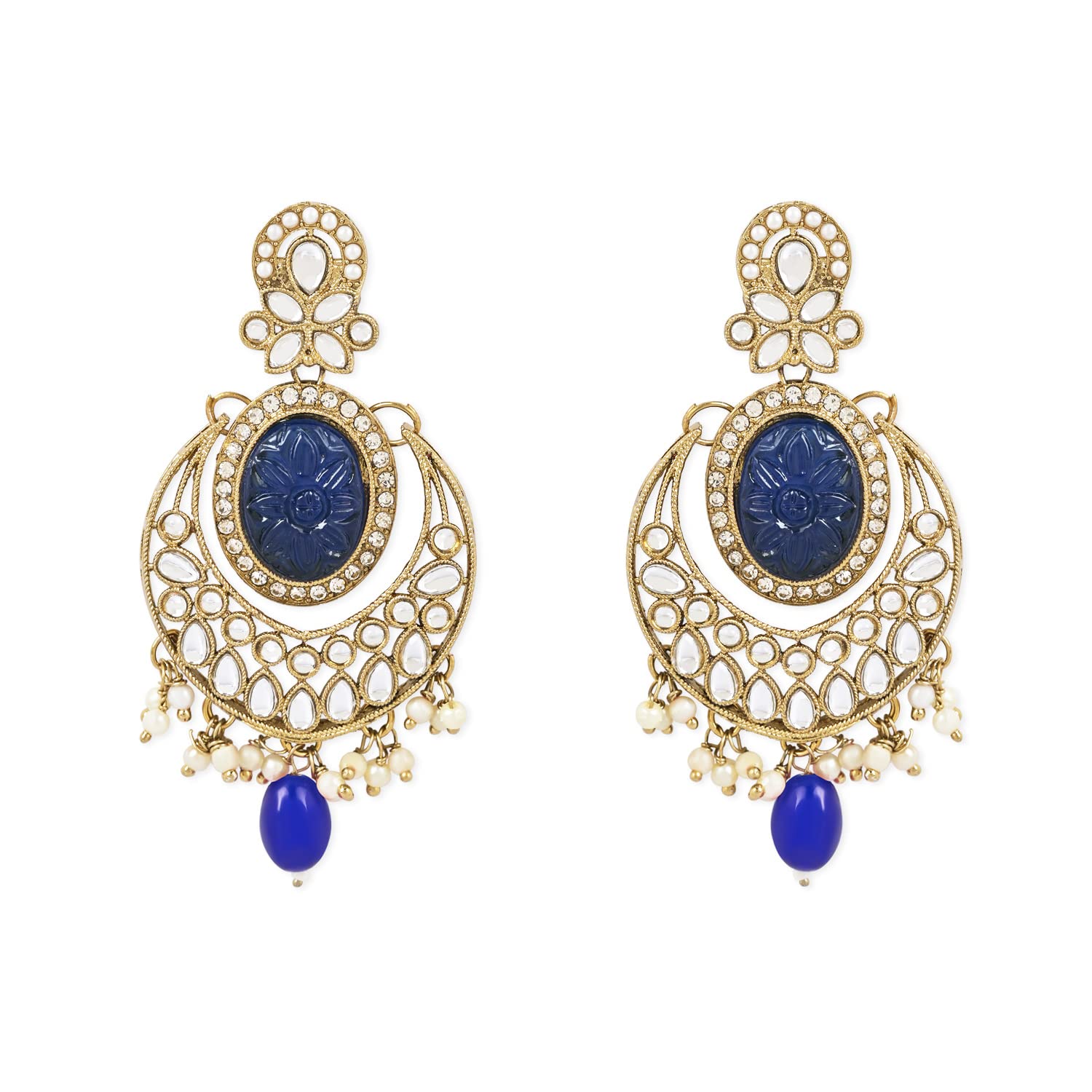 See full amazon price history chart for I Jewels Gold Plated Traditional Pearl Kundan Stone Studded Chandbali Earring For Women/Girls (E3099Bl) I Jewels Gold Plated Traditional Pearl Kundan Stone Studded Chandbali Earring For Women/Girls (E3099Bl) (B0C2HZ5XM9) Amazon Price History, Amazon Price Tracker