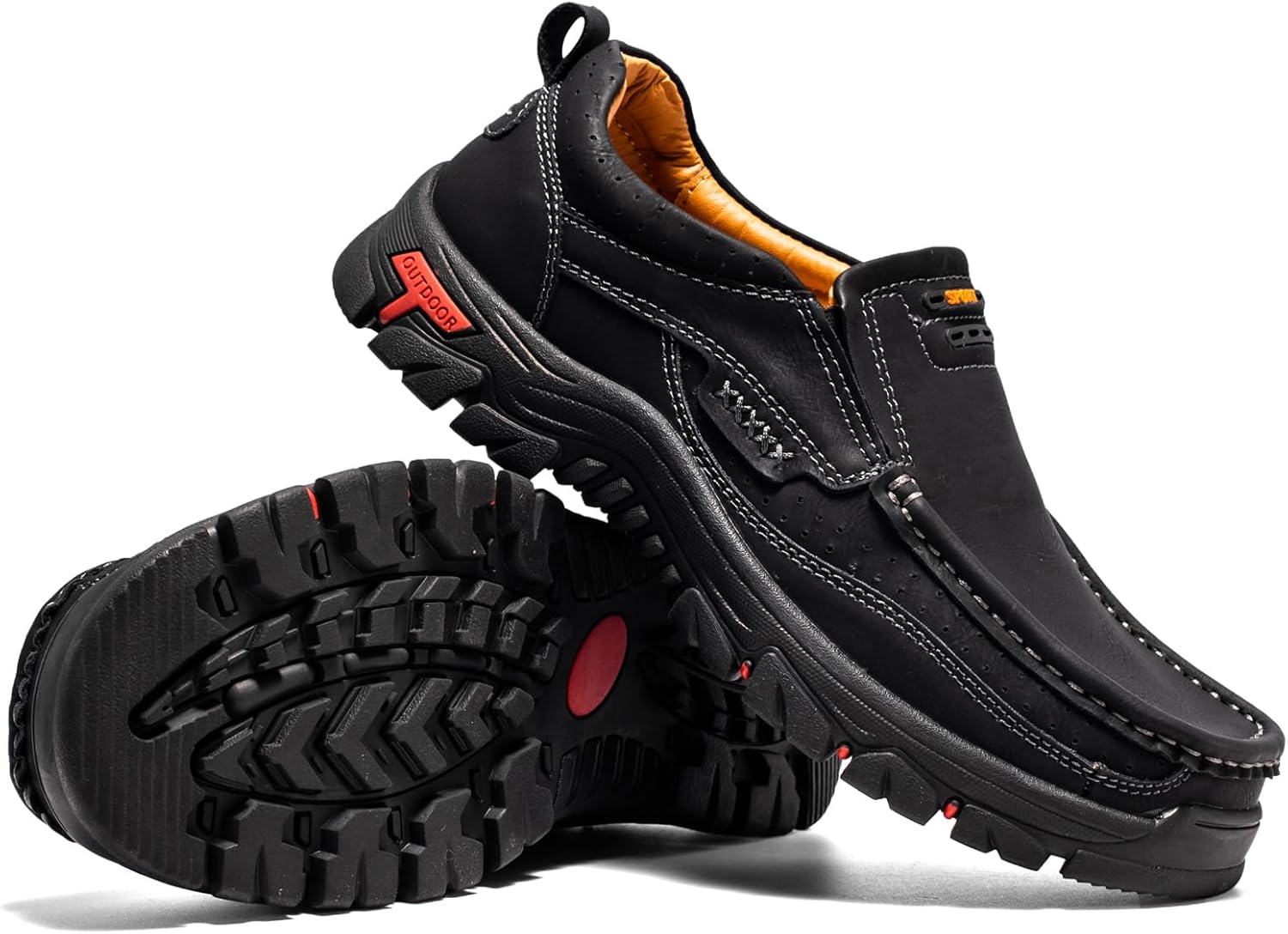 FLYLAND Basic 1.0 Men's Fashion Loafers Vintage Classical Leather Ankle Boots Handmade Chukka Boots Daily Casual Work Office Shoes Driving Shoes - Image 2