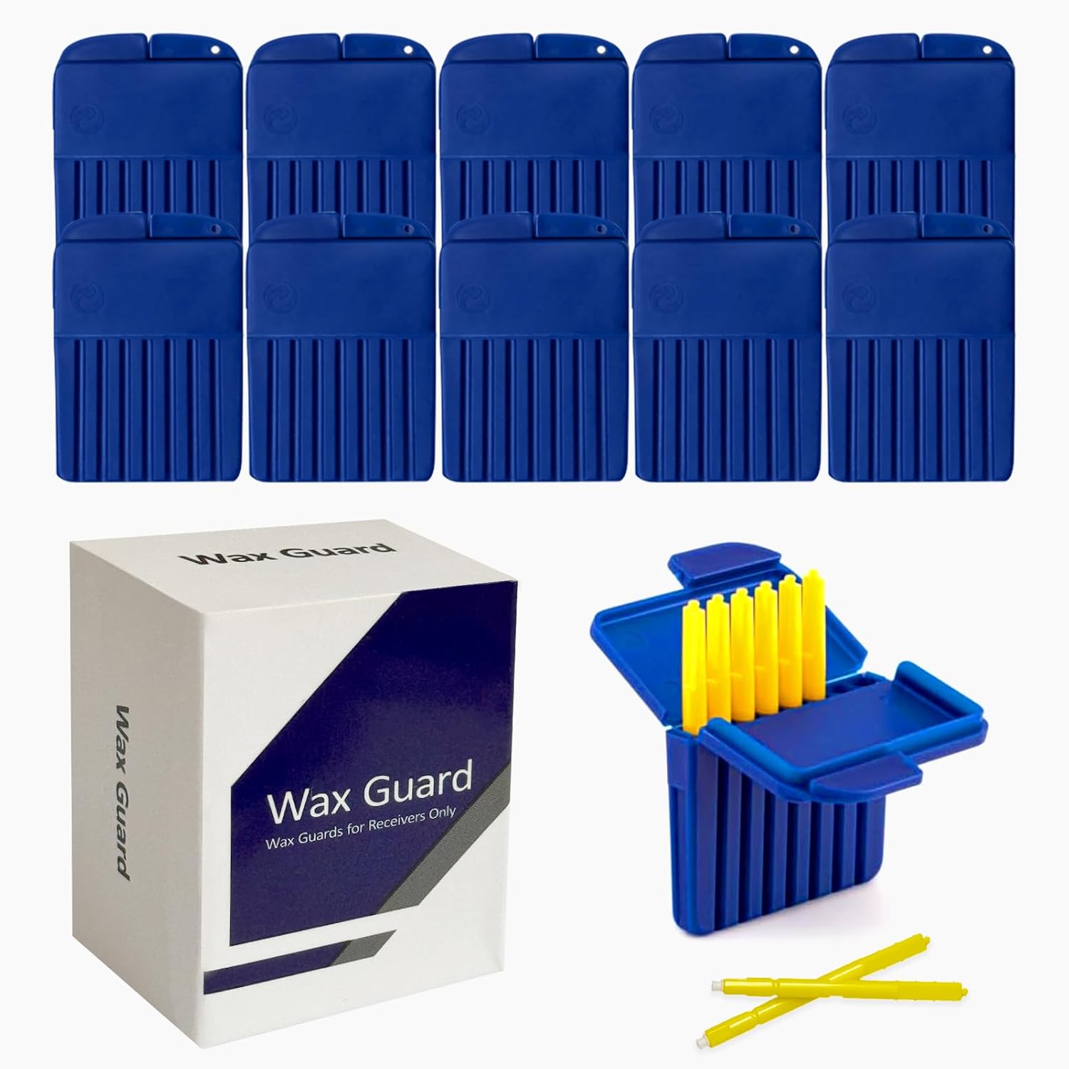 (80 Pcs) Starkey Hear Clear Hearing Aid Wax Guards Filters, Starkey Wax Guards for Hearing Aids Filters Accessories, Hearing Aid Supplies Cleaning Kit, Ear Replacement Parts Cleaning Tool（10 Packs）