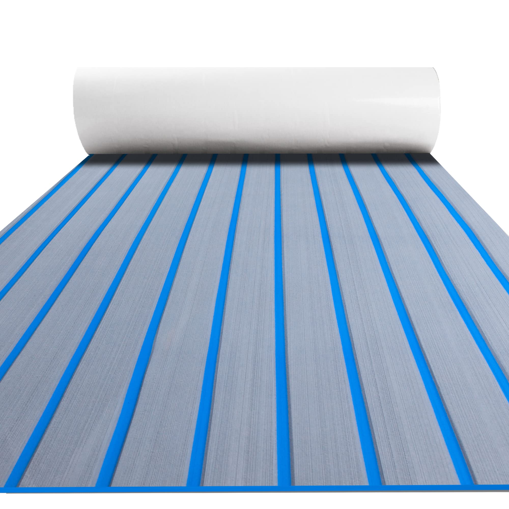 FOCEAN Boat Flooring EVA Foam Boat Decking Faux Teak Marine Flooring Boat Mat Boat Carpet Sheet for Motorboat RV Yacht Kayak Surfboard, 94.5"x 47.2"/35.4"/23.6"/15.7"ClimeCo Certified