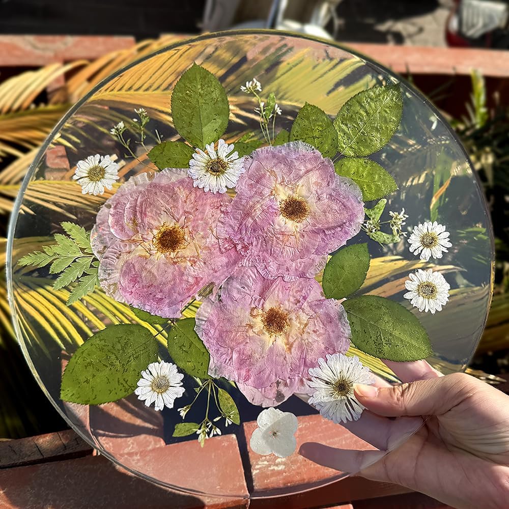 RESINWORLD 14'' XL Large Round Mold, 0.5'' Deep Silicone Mold Tray for Resin Casting