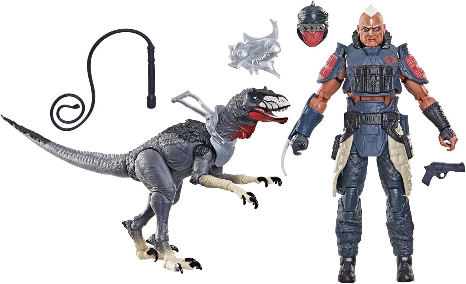 G.I. Joe Classified Series #196, Professor Rottclaw & Cobra Deinonychus, Collectible 6 Inch Action Figure and Dinosaur Toy