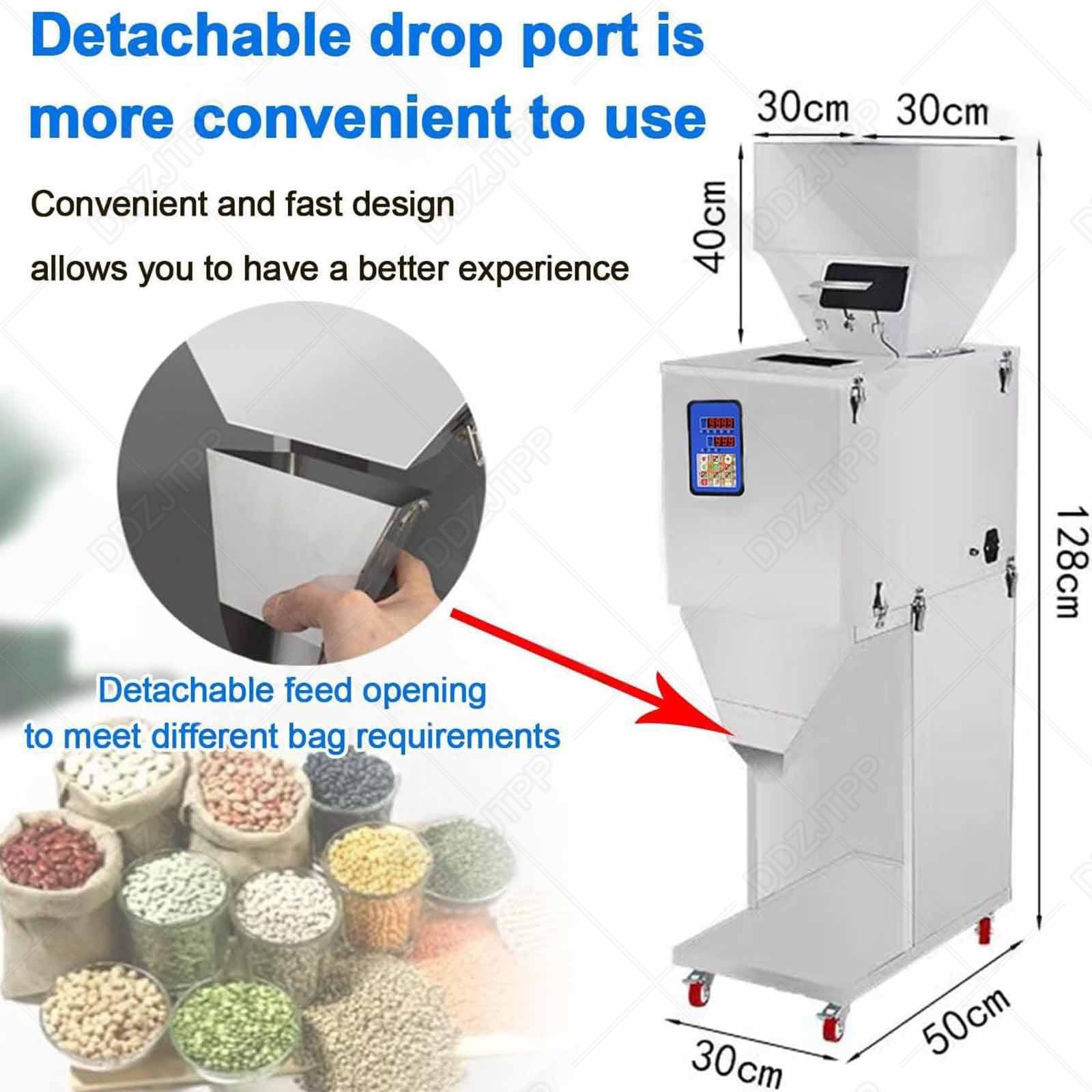 Automatische Pulver Abfüllmaschine 200W 10-3000g Mikrocomputergesteuerte Verpackungsmaschine