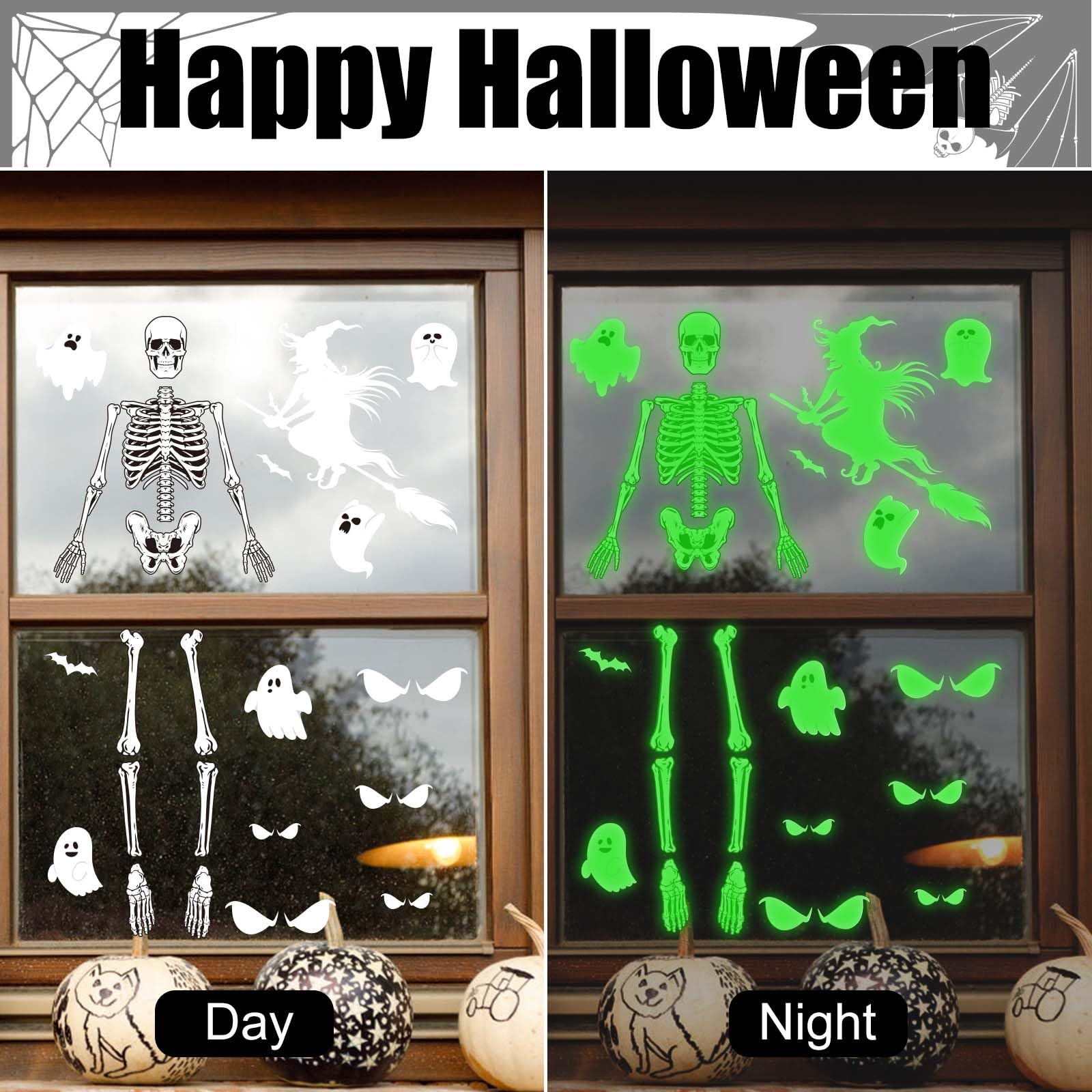 4 Pcs Halloween Luminous Stickers - Image 4
