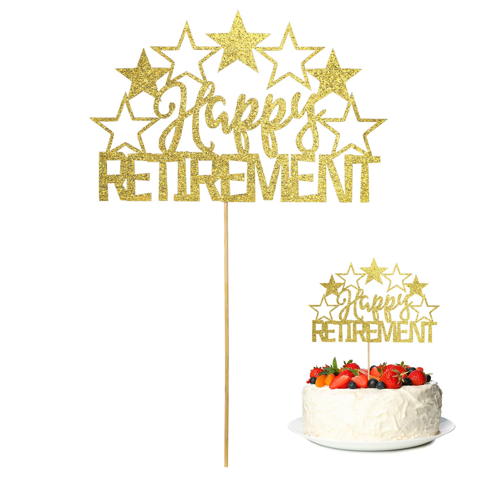 Torte Da Pensionare Topper Per Torta Con Scritta Happy Retirement