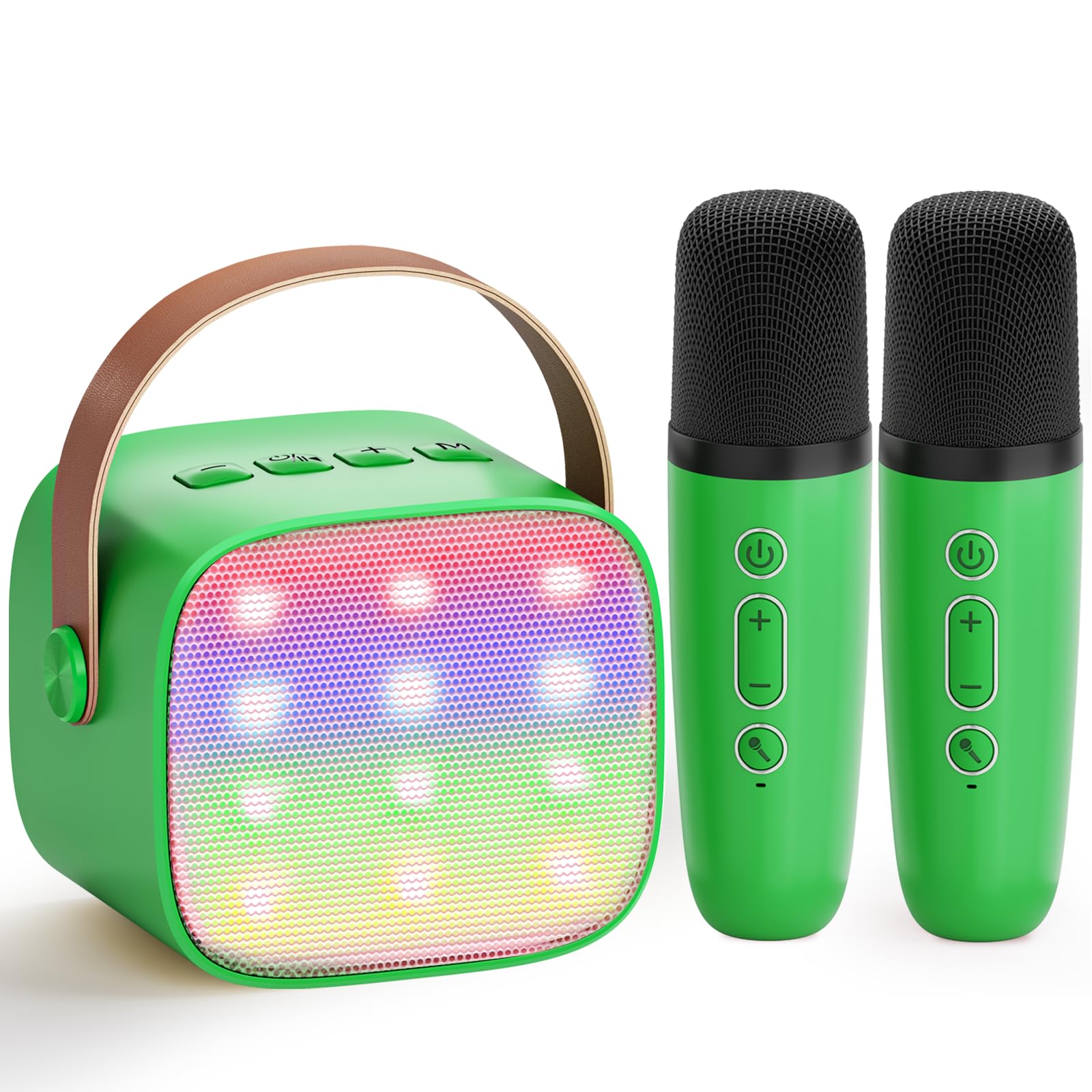 Karaoke Maschine Kinder mit 2 Mikrofonen: [Premiumversion] Mini Karaoke Maschine, Geschenk für Mädchen 3-12 Jahre, Karaoke Set Kinder,Tragbar Musikbox Spielzeug für Geburtstagsgeschenk Familie Party