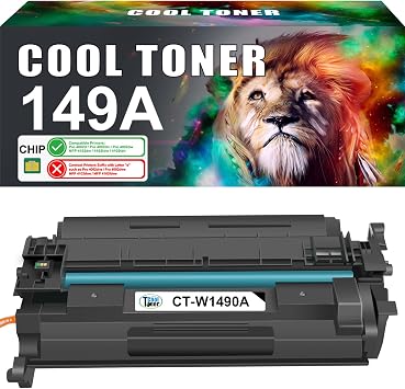 149A (Mit Chip) Kompatibel für HP 149A 149X W1490A W1490X Toner 1er-Pack Kompatibel für HP LaserJet MFP 4102fdw 4102dw 4102fdn Pro 4002dn 4002dw 4002d - Schwarz