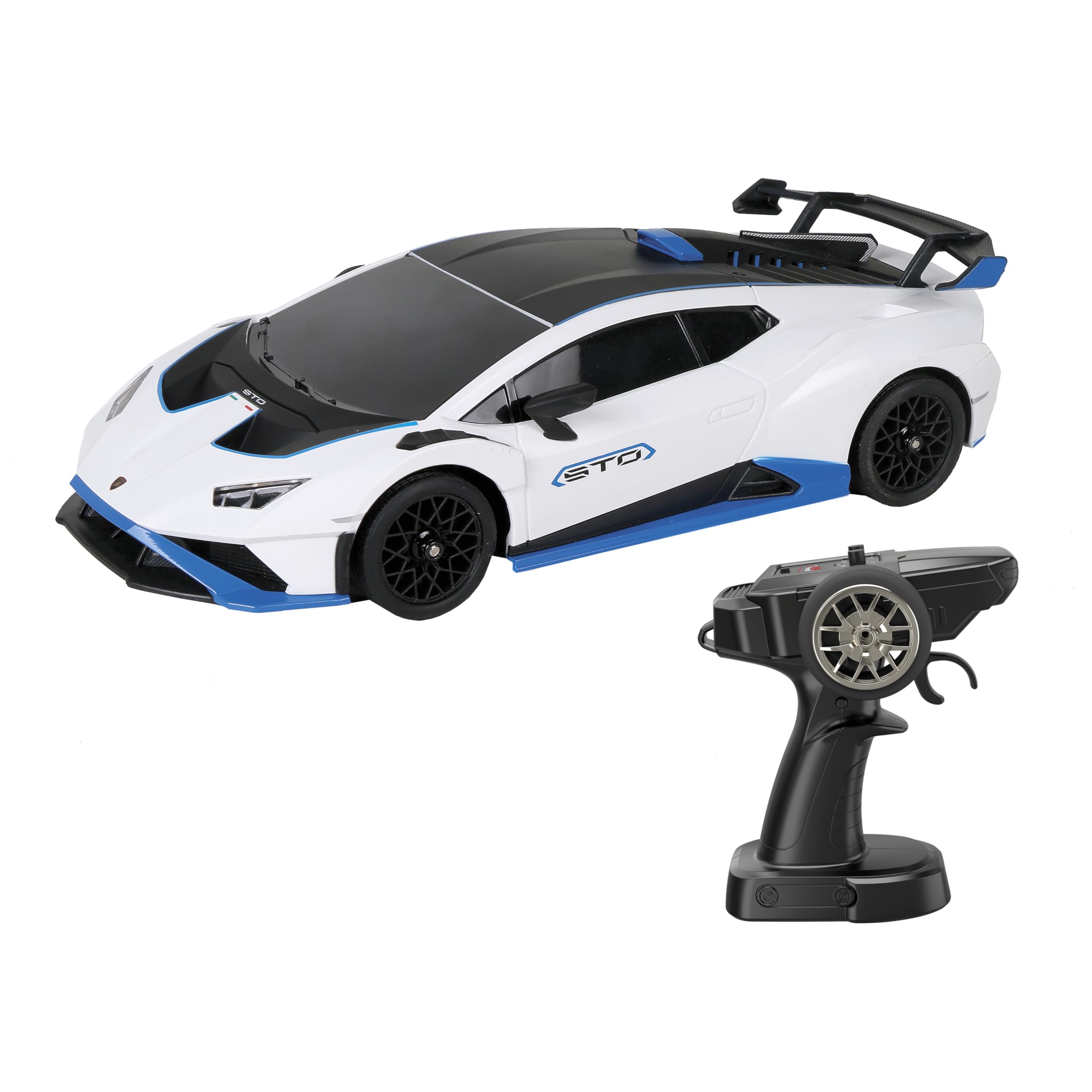 Silverlit - 4Speed - Lamborghini Drift 1:​18 Voiture Télécommandée – RC Enfant 2.4 GHz – Dérapages Spectaculaires – 2 Jeux de Pneus – Véhicule Radiocommandé Échelle 1/​18
