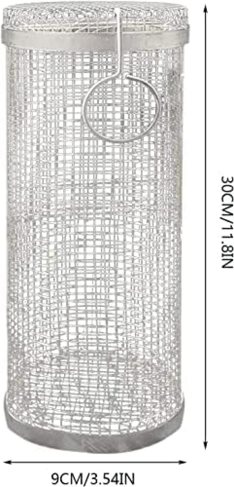 Strumenti Per Barbecue Cestini Per Griglia Rotondi Rotondi Gabbia Per Grigliare Verdure, Pesce, Carne BBQ Barbecue Accessori Da Campeggio Accessori Per Barbecue Da Campeggio All'aperto,1 Pc,Lunghe