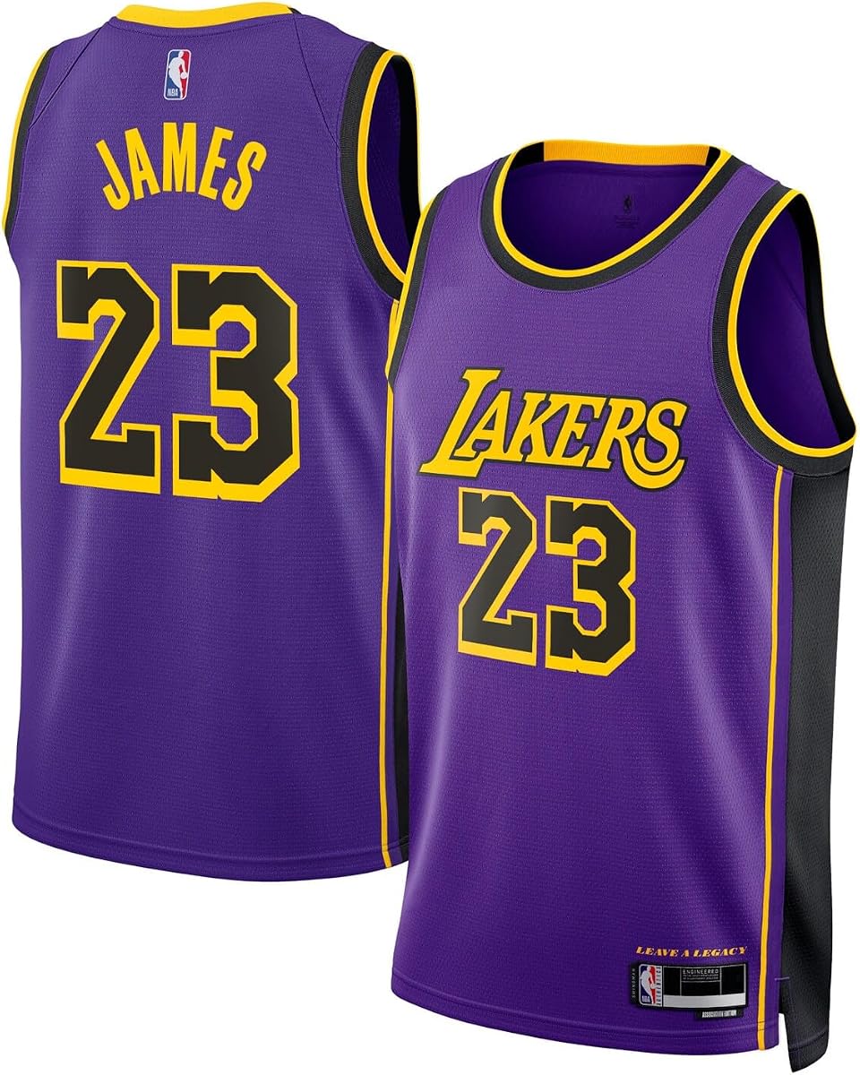 Lebron James Los Angeles Lakers NBA Niños Jóvenes 8-20 Púrpura Statement Edition Swingman Jersey