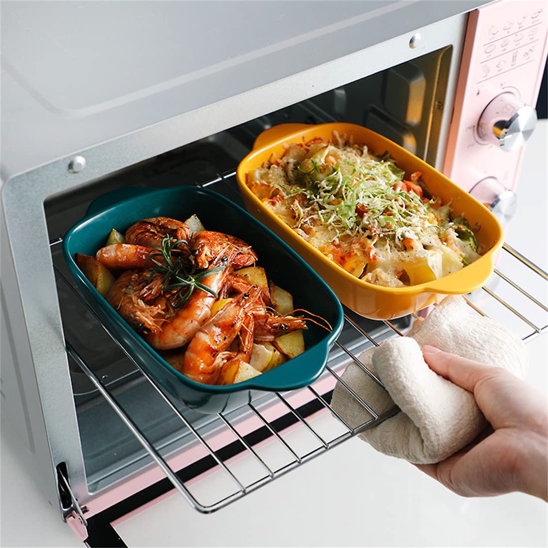 オーバルグラタン皿 31cm皿 角 茶 特大 ラザニエ ベーカー パーティー