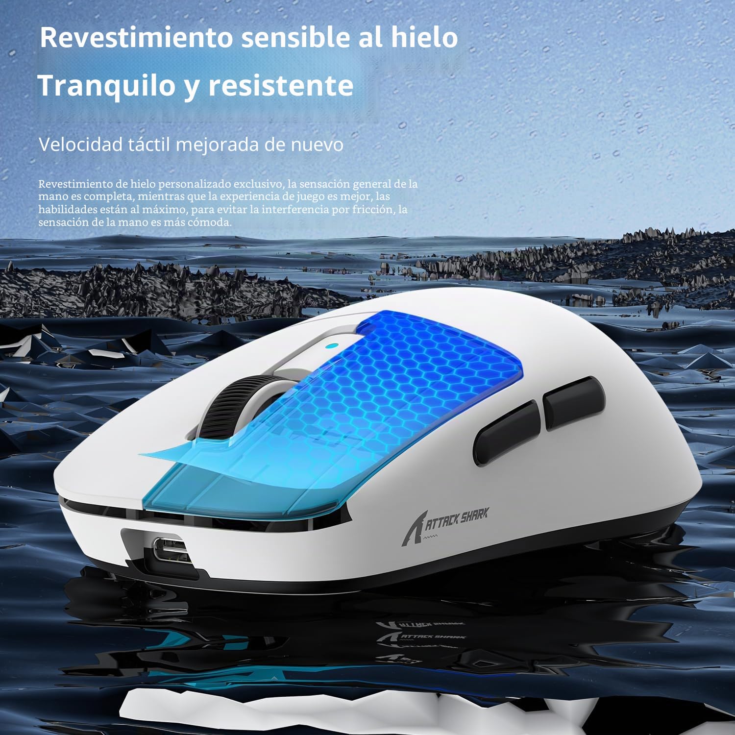 MAMBASNAKE x Attack Shark R6 39g Superlight Mouse, PixArt PAW3950MAX Gaming Sensor, Wireless 8K Mouse, MCU Nodic 52840, BT/2.4G/Wired Gaming Mouse, Adjustable dpi 42000, for Win11/Xbox/PS/Mac -White