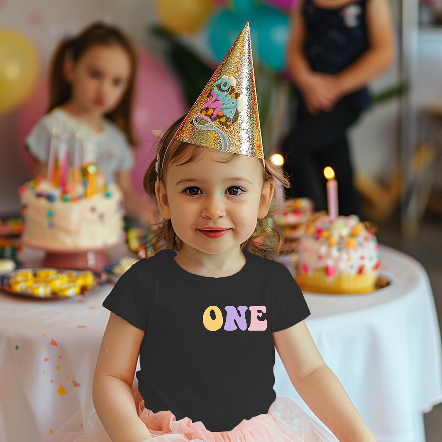 Toddler Baby Girl First Birthday Outfit 1st Birthday Shirt in My One Year Old Era Top with Socks