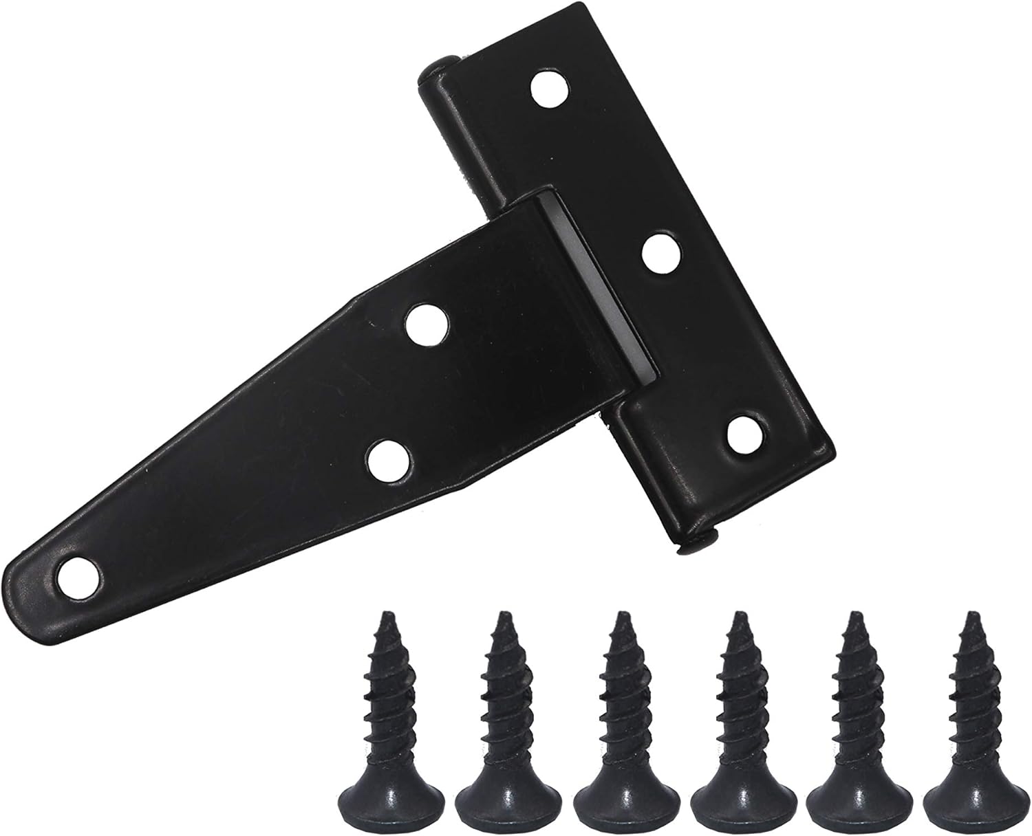 FGen 10pcs 3-inch Galvanized T-Shaped & Triangular Hinge Door