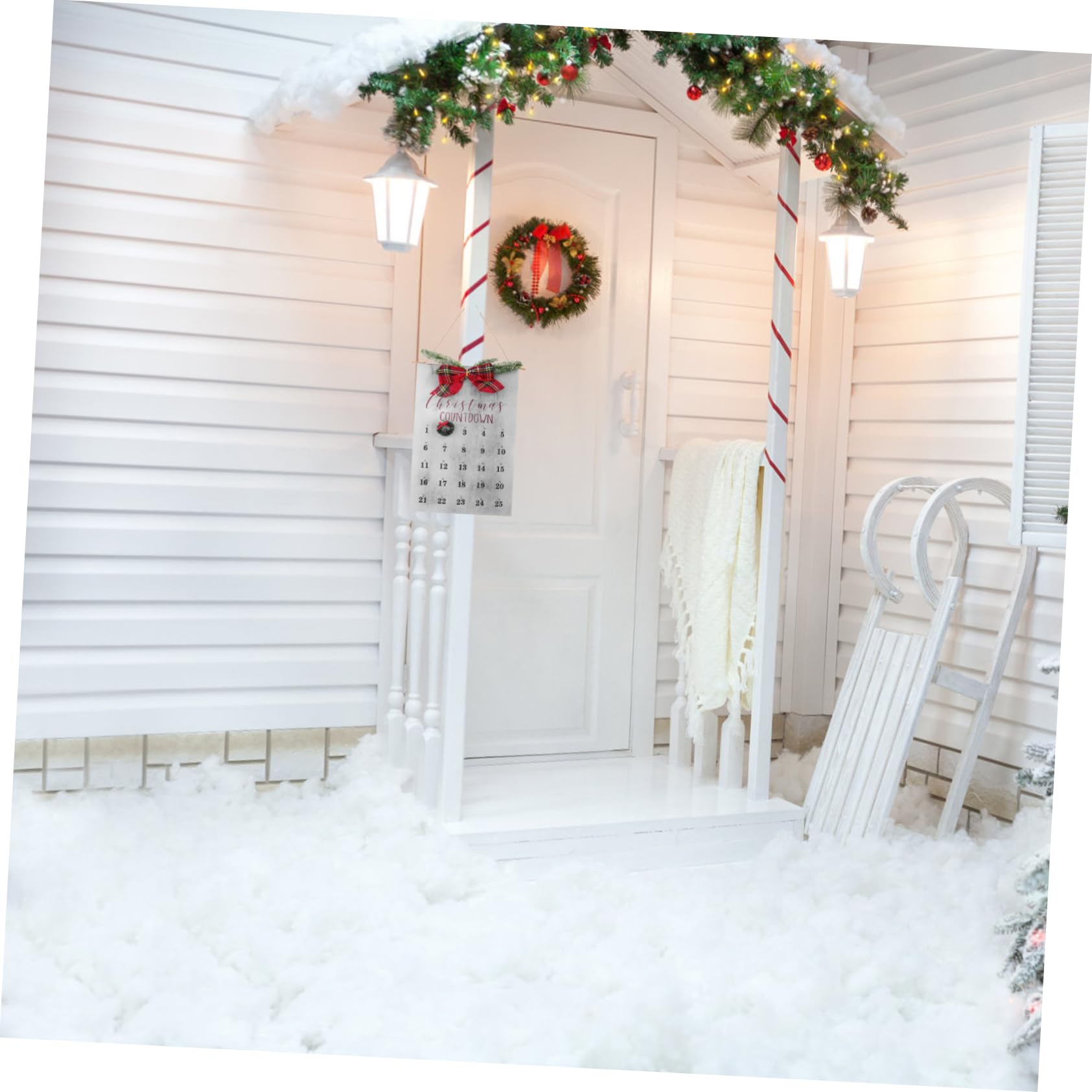 Rustikaler Weihnachts Countdown Wreath Kalender Für Weihnachten Handgefertigt Aus Hochwertigem Material Für Festliche Ihrem Zuhause Oder Büro