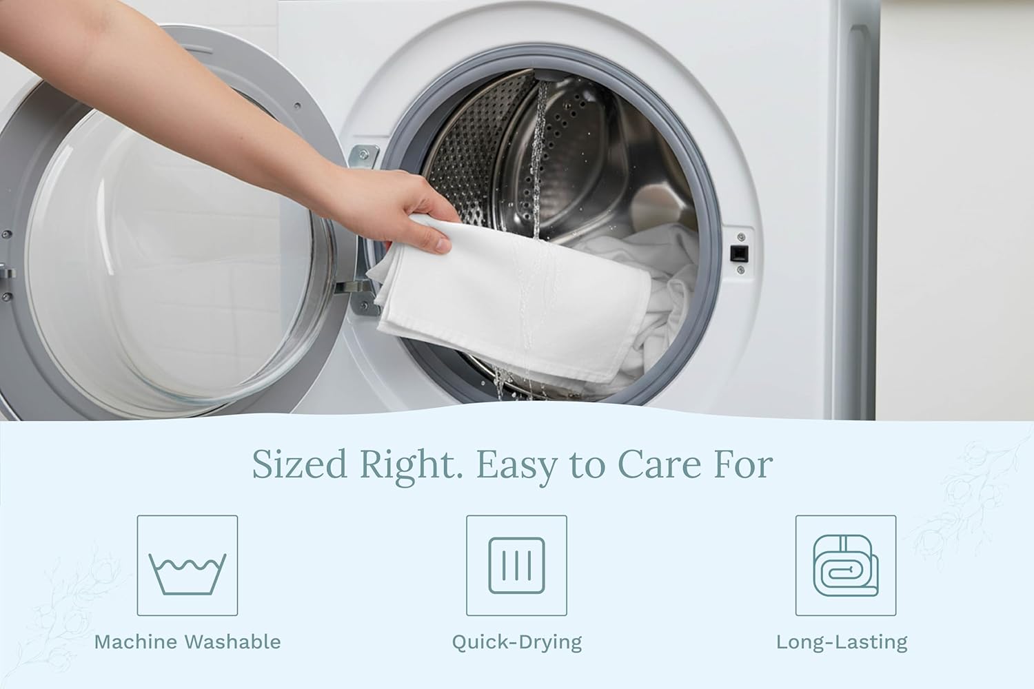 Organic Cotton Tea Towels for Embroidery - Blank Flour Sack Dish Towels for Customization - Perfect White Kitchen Towels for Sublimation to Customize and Personalize - 27"x27" (White - 5 Pack)