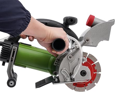 Electric Wall Grooving Cutting Machine 110V for Brick Granite Marble Concrete Grooving Granite Tile Grooving Machine Grooving Machine Brick Cutting Machine, Infrared Sighting, Dust Proof