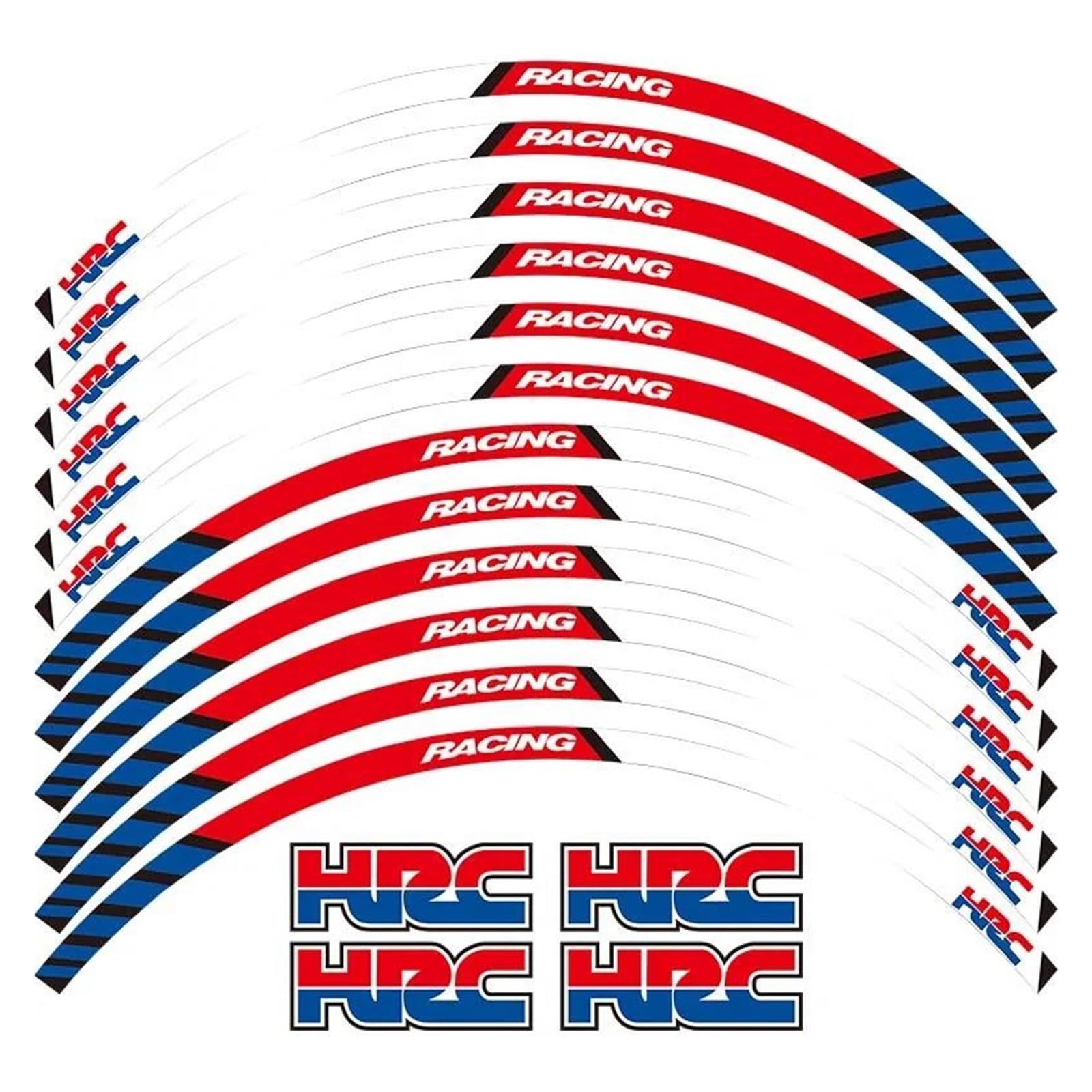 for XJ6 Motorcycle Decal Outer Wheel Rim Stickers Tire Film Border Reflective Decals Tire Decoration Sticker(Blue)