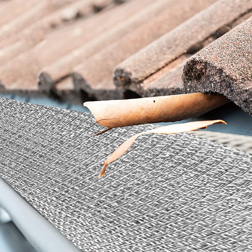 HEFJIAYCIQ Heavy Duty Stainless Steel Mesh Screen, 5 Mesh - Wire Diameter 0.6Mm - Hole 4.5Mm - No Easily Rust Metal Air Bricks Screen for BBQ, Roof, Wall, Fireplace Flue,Silver,1x1m(39x39inch)