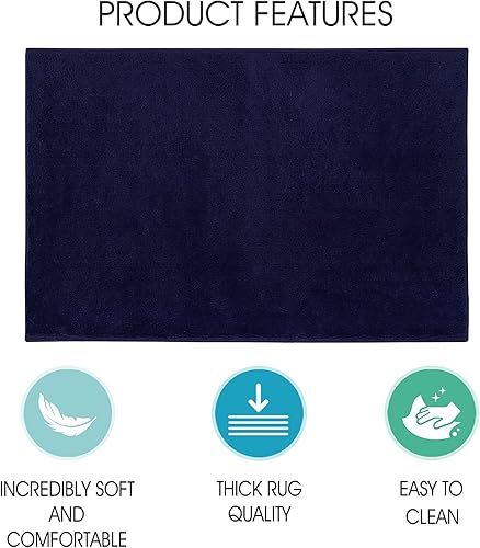 Miniatura 4 de SussexHome Pets - Tapete de arena para gatos y perros para caja de arena, lavable, suave, tapete de alimentación para gatos y perros, tapete