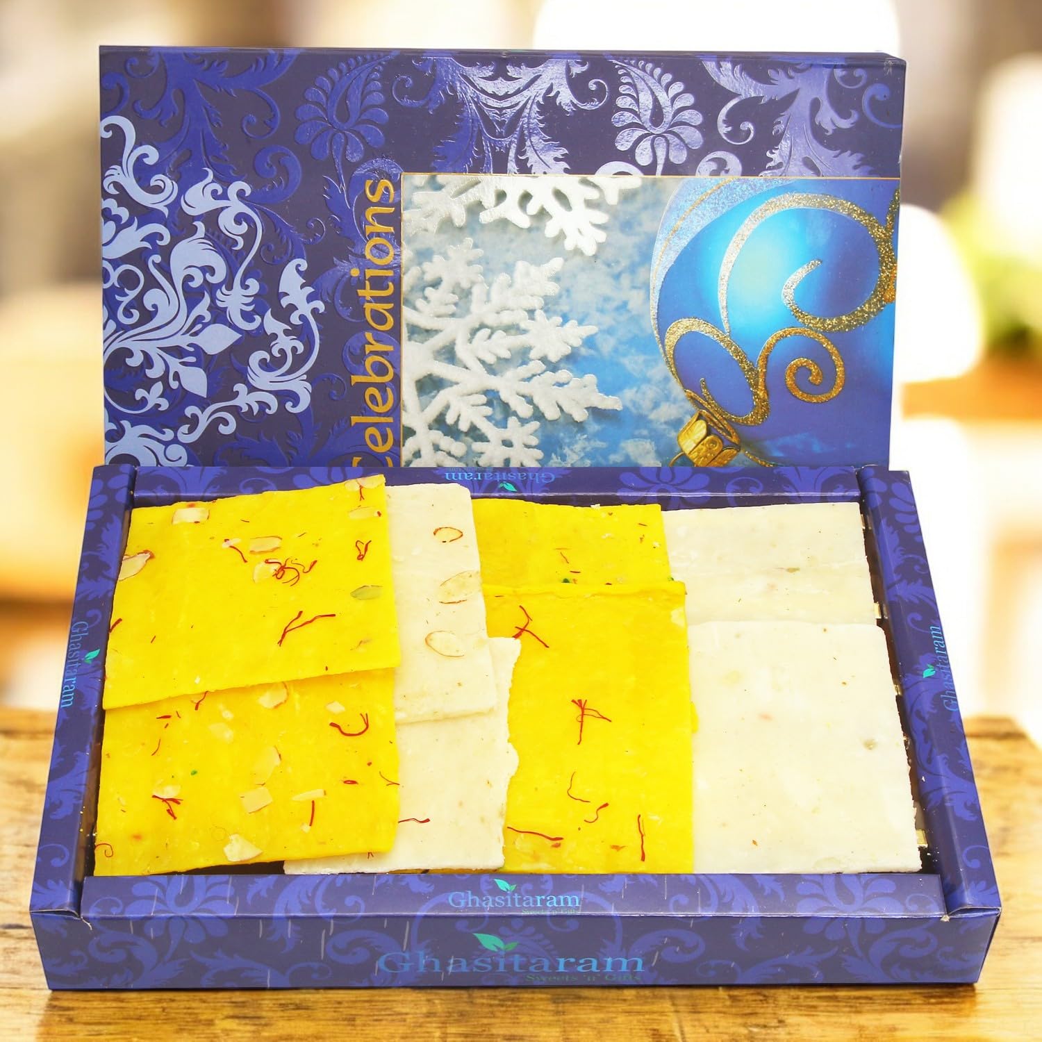 Ghasitaram Gifts Sweets - ICE (Bombay) HALWA (800 GMS) |Sweets|Sweets Gift Pack|Diwali Sweets|Indian Mithai|Diwali Sweets Gift Box|Sweets Gift Box