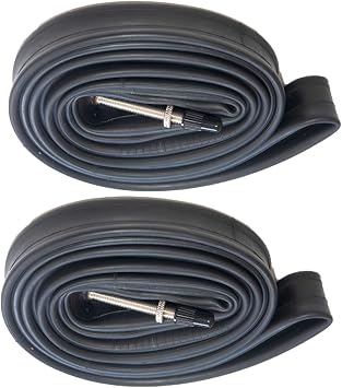 2 Pack 28 Inch/700 Bicycle Tube, 700x25C-32C Race Tube, 48 mm Presta Valves, Compatible with 700x25C/28C/30C/32C28x1-1.25 Bike Tire, Heavy Duty Cycle Tyre Inner Tube for MTB, Road, BMX Bike