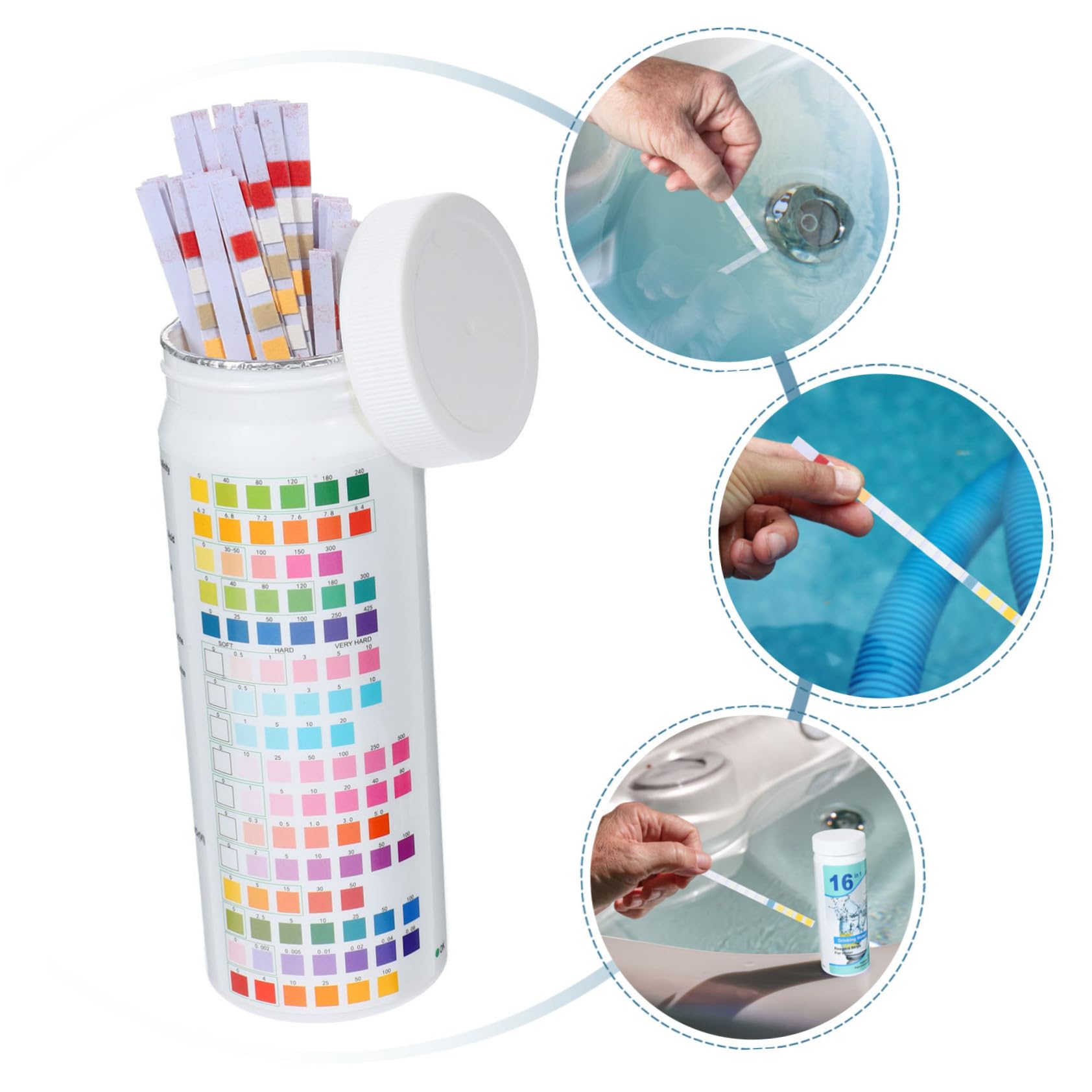 400 Pezzi Di Carta Per Test Di Qualità Dell'Acqua Strisce Reattive Per L'Acqua Strisce Reattive Per Acqua Potabile Prova Di Acqua Potabile Kit Per Il Test Dell'Acqua Strisce