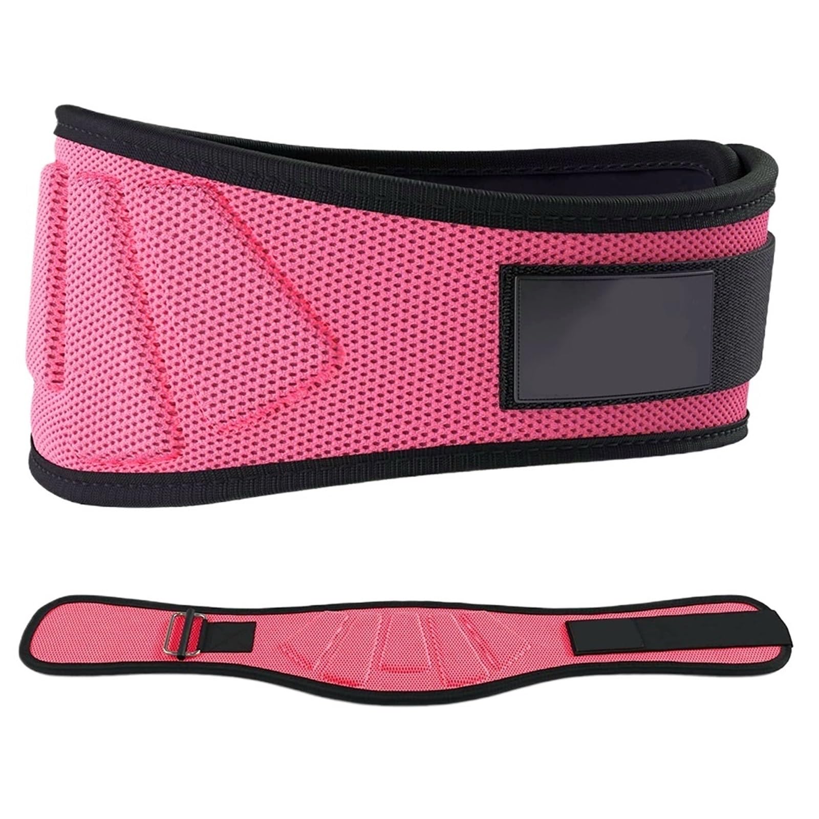 GewichthebergüRtel Fitness Gewichthebergürtel Workout Taillengürtel Training Sport Taillenstütze Gym Lendenwirbelstütze Rückenstütze Squat Powerlifting(Rose Red,XXL)