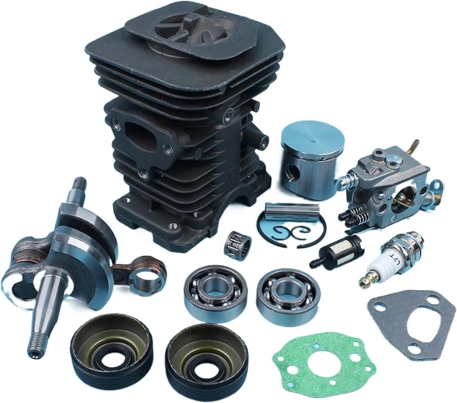 GHYJYU Husqvarna 136 137 141 142チェーンソーベアリングオイルシールフィルターガスケットニカシルメッキ