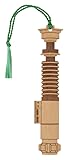 Star Wars Luke Skywalker Lightsaber Bookmark - Laser Engraved - Made in The USA - Wood Book Mark with Green Tassel