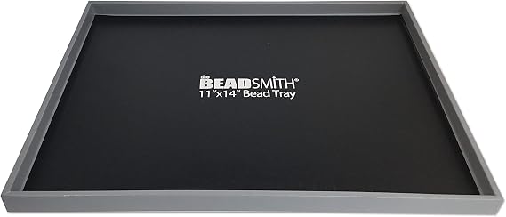 The Beadsmith Bead Mat Tray Lightweight Tray for Holding Bead Mats, 11.5 x 14.5 x 0.5, Portable