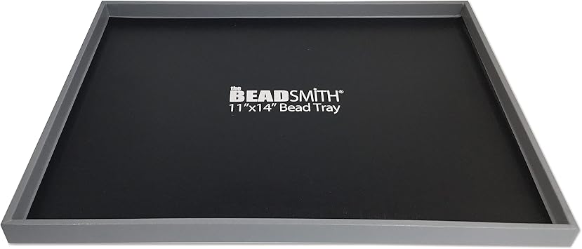 The Beadsmith Bead Mat Tray Lightweight Tray for Holding Bead Mats, 11.5 x 14.5 x 0.5, Portable