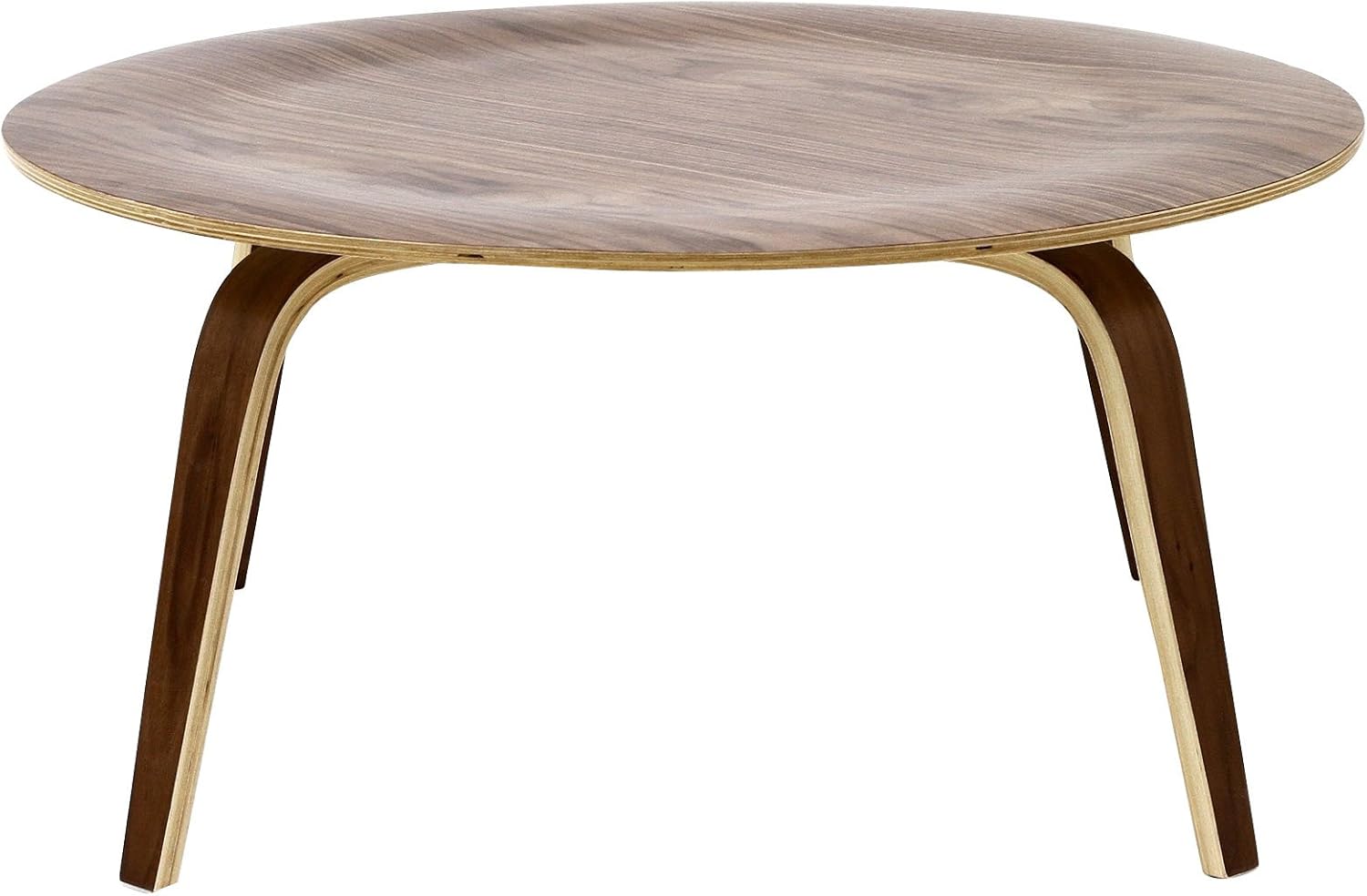 Modway Plywood Coffee Table in Walnut