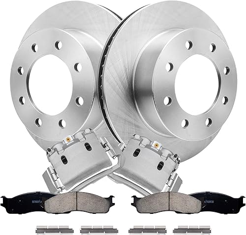 Miniatura 12 de Detroit Axle - Kit de freno delantero para Toyota Prius C 2007-2018 Yaris 2013 Scion iQ 2012-2019, rotores de freno de disco y pastillas de freno