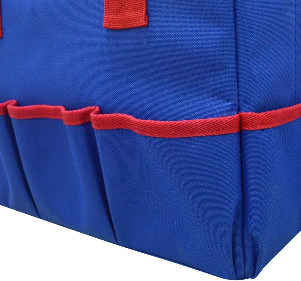 Godery Desktop File Folder Tote and Stock Organize, Fundamentals Art Organizer Storage Craft Tote Bag for Office Desk Organize, Make-up Storage Tote with Handles for Travel or Daily Use, Red Edge : Office Products