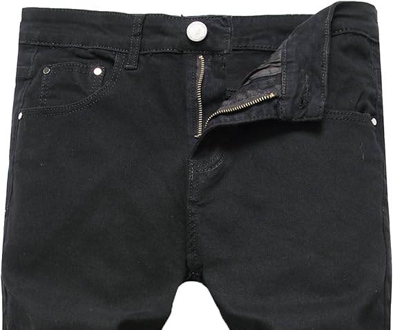 Men's Fashion Design Streetswear Denim Pant Casual Flex Waist Skinny Jeans Slim Straight Leg Jeggings