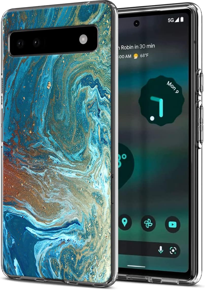 Google Pixel 6a Hülle Marmor Schutzhülle - Durchsichtig Handyhüllen TPU ...