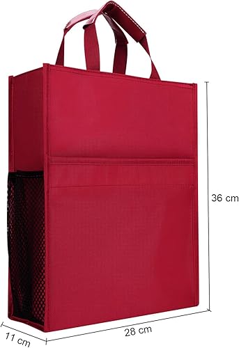 Miniatura 5 de ITODA Carpeta de archivos Maletín con asa Portátil Cremallera Multifuncional Organizador de Documentos de Negocios Bolsa Bolsa de Mensajero de Viaje