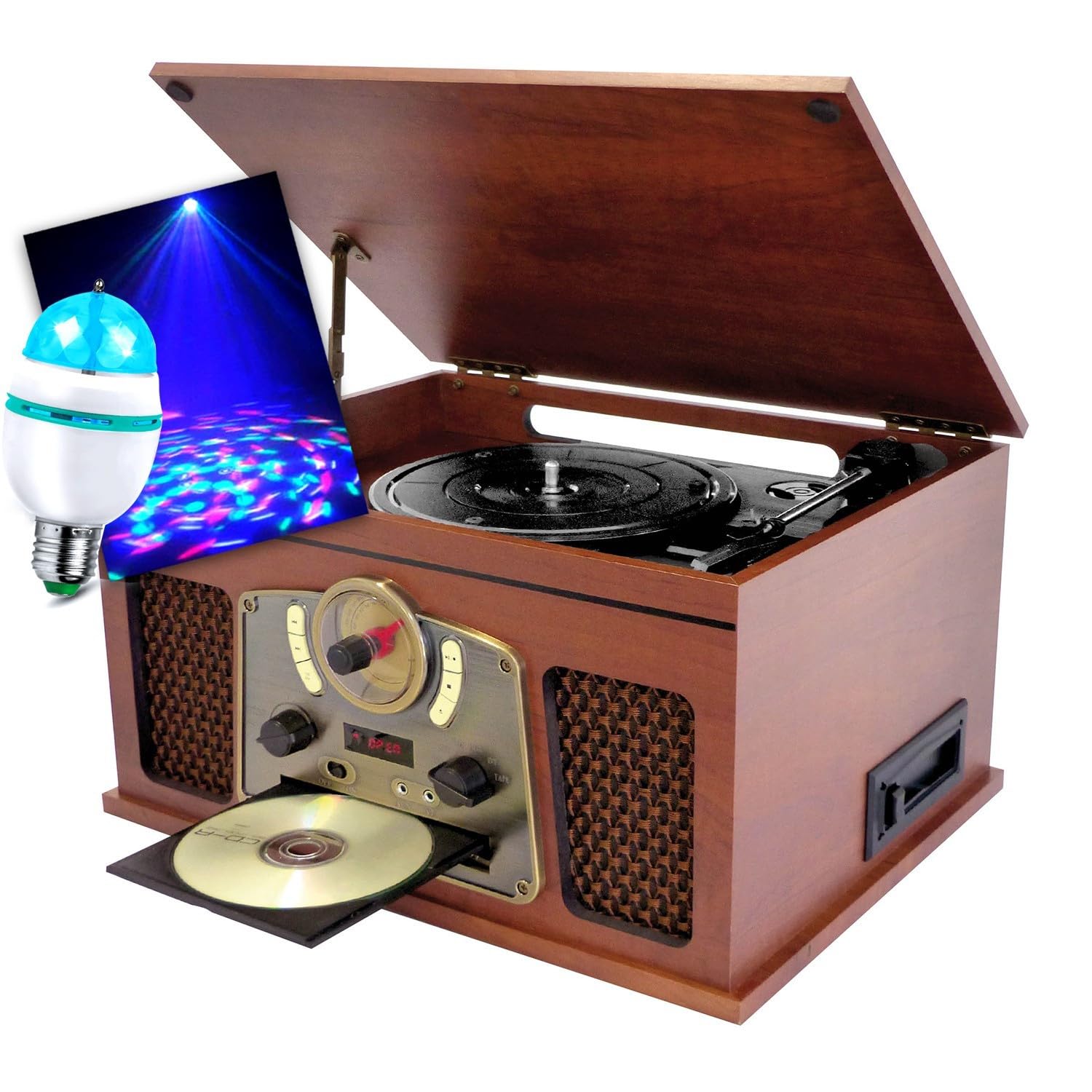 Chaîne HiFi INOVALLEY RETRO10E-BTH-N Vinyle, Fonction encoding, Bluetooth, CD, K7 Audio, FM, USB, Ampoule Culot E27 DIAMS LED - Les Beatles, Paul McCartney, John Lennon, RIngo Starr, George Harrison Chaîne HiFi INOVALLEY RETRO10E-BTH-N Vinyle, Fonction encoding, Bluetooth, CD, K7 Audio, FM, USB, Ampoule Culot E27 DIAMS LED