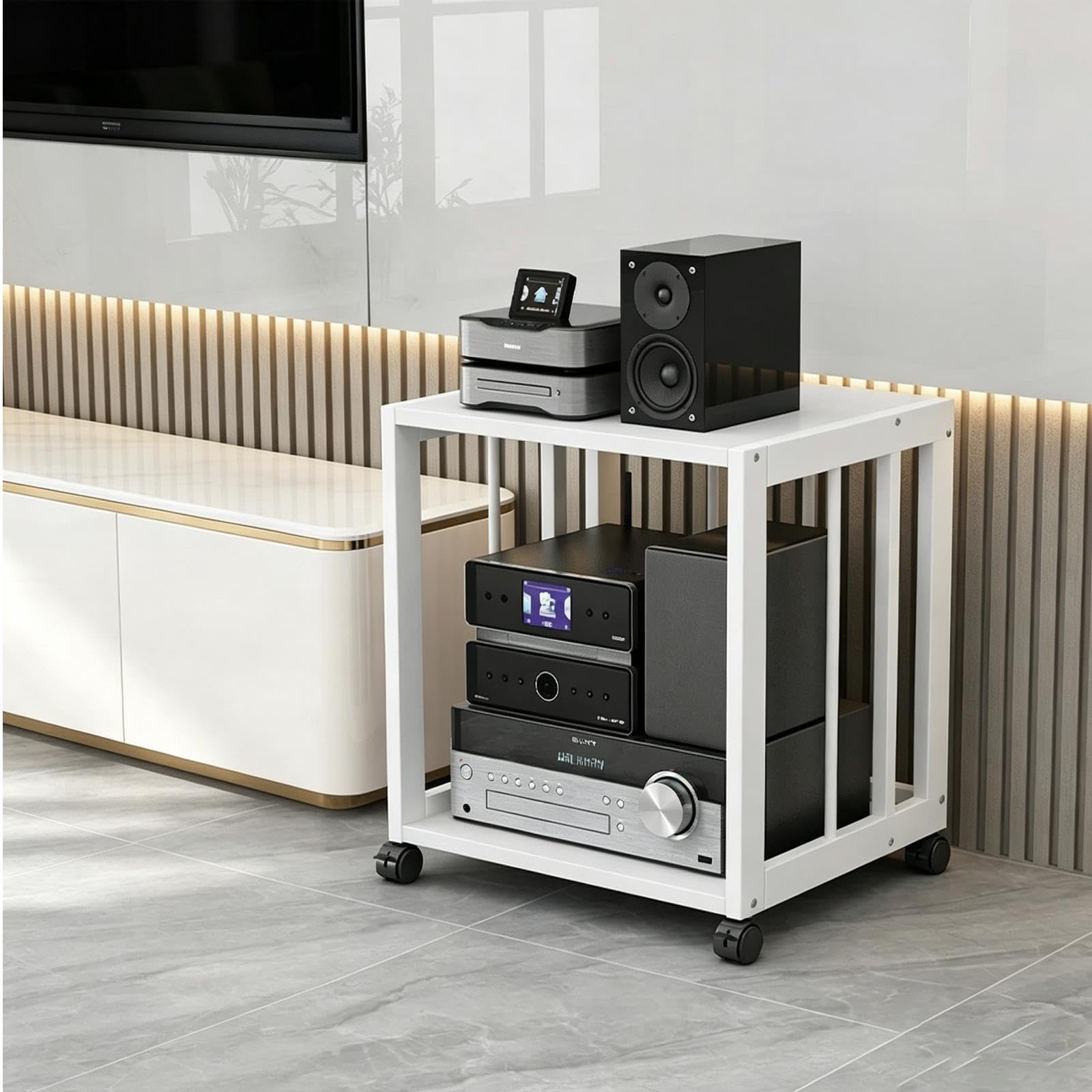 Adjustable HIFI Audio Rack - 2/3/4/5-Tier Stereo Media Stand