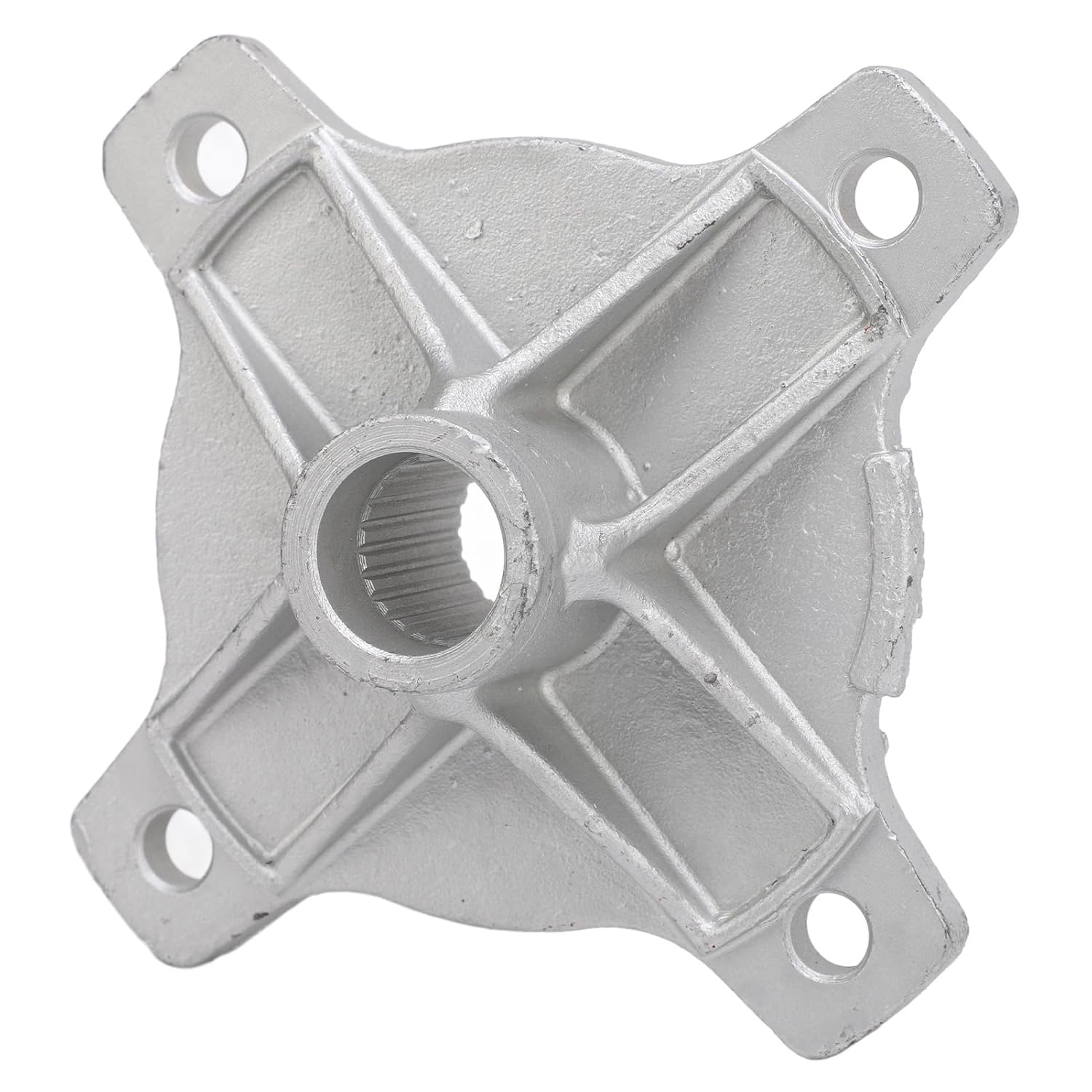 24T Spline Rear Axle Wheel Hubs 24T Spline 4 Stud Rear Axle Wheel Hub Replacement Part Silver for Quad Bike ATV Kart