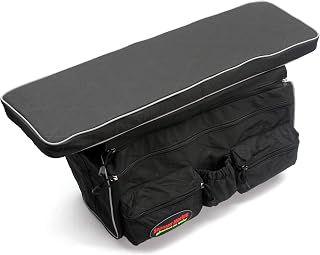 Seamax Sunlitec Inflatable Boat Bench Seat Cushion and Detachable Seat Bag Combo, with Reflective Line