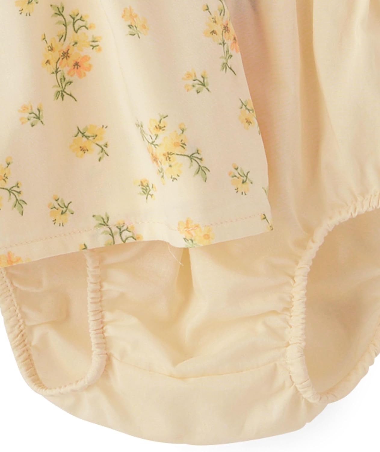 The Children's Place,Baby-Girls,and Newborn Casual Short Sleeve Dress with Diaper CoverYellow Floral,6 Months,9 Months