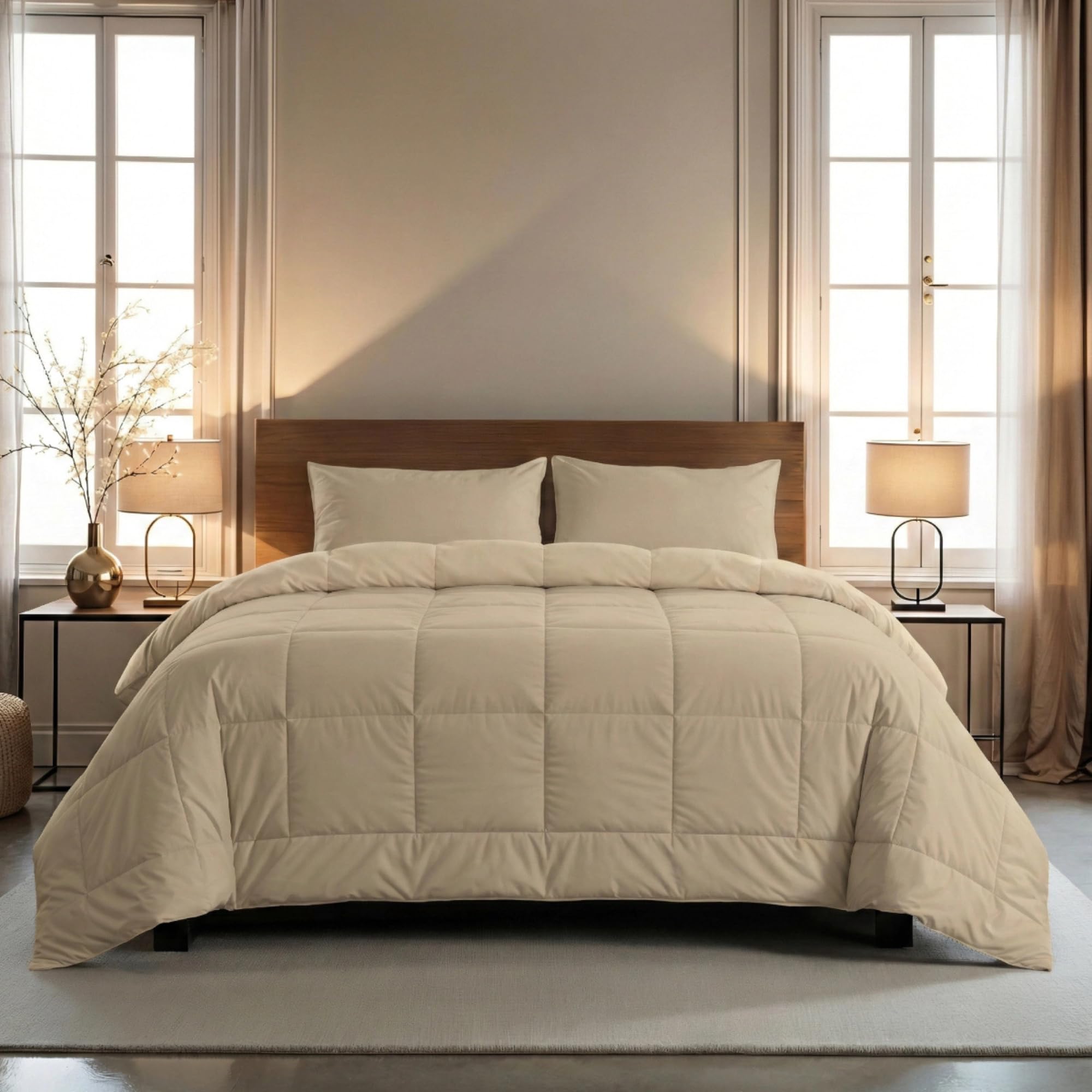 Zelesta Wonderbed Waschbare Bettdecke ohne bezug – Bettdecke & Bezug in einem | Waschbar & Trocknergeeignet | Antiallergisch, Atmungsaktiv & Temperaturregulierend (140x200 cm)