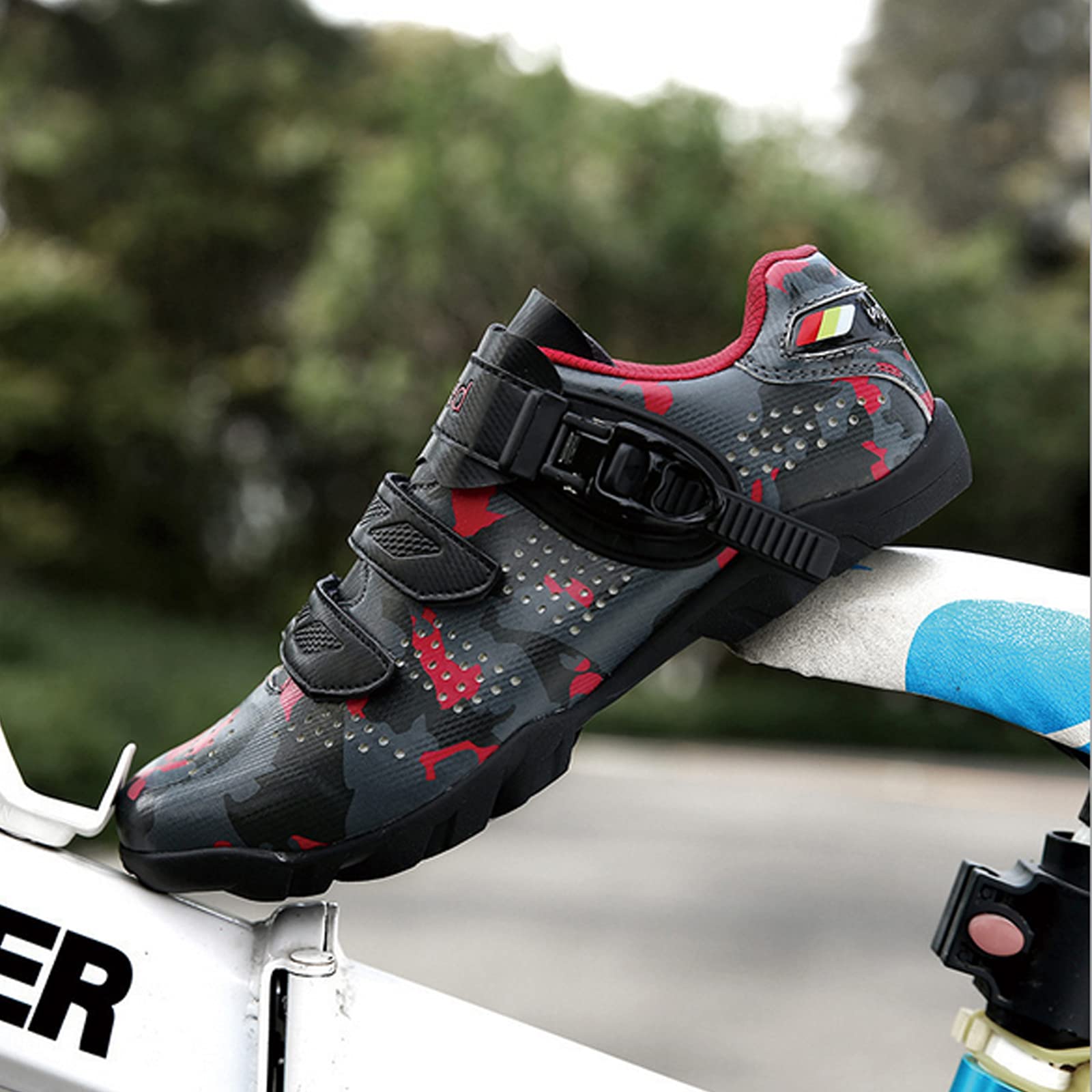 Amazon.co.jp: 男性と女性のためのロックフリー自転車シューズ、ロード