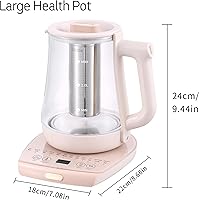 Vista 2 de Health Pot Electric Kettle with Infuser,Smart Fruit Hot Tea Maker, Temperature Control and Tea Keep Warm, 12 Functional Procedures, 1.8 Liters of