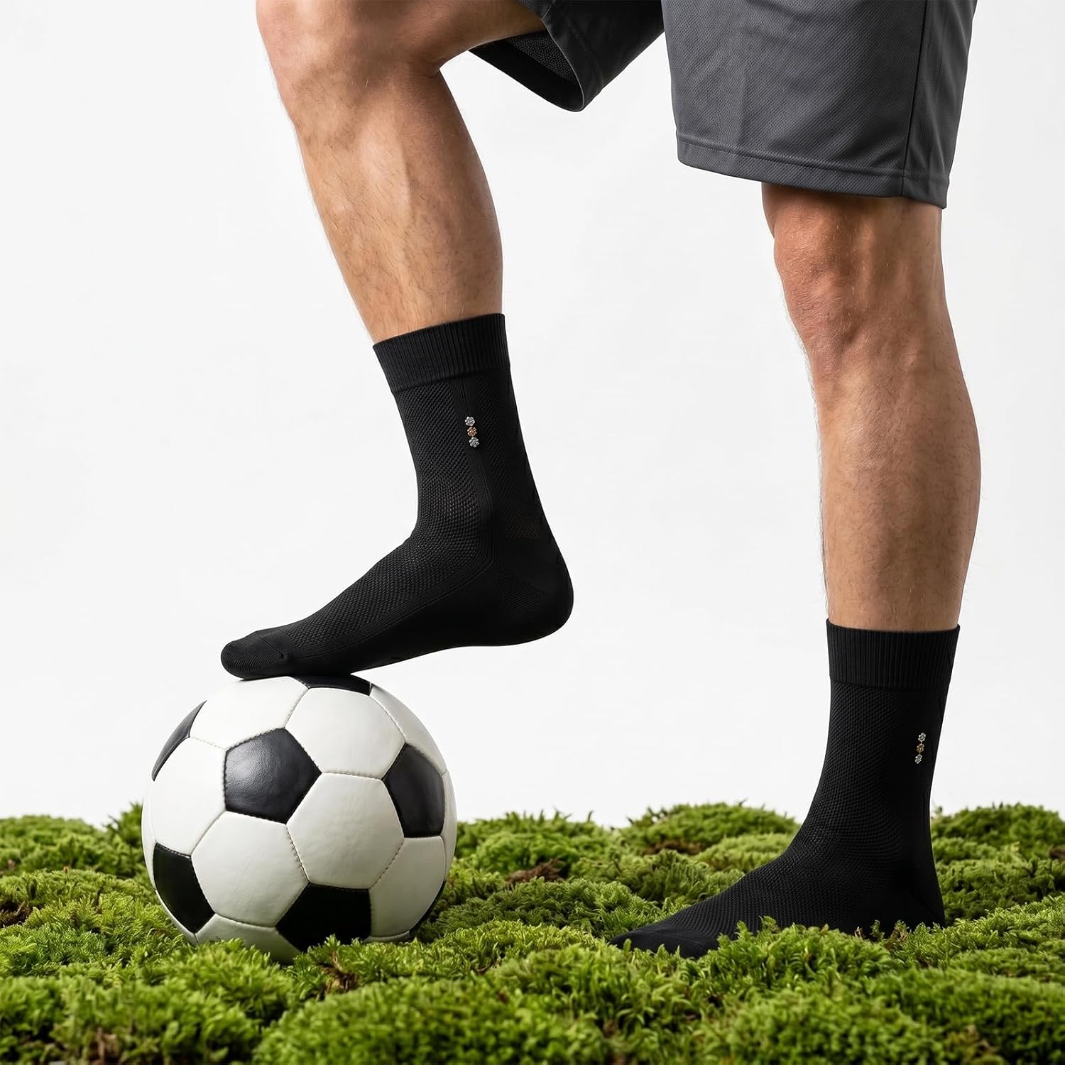 6 Pack Socks for Men Athletic Thin Cotton Mesh Breathable Summer Ankle Socks Moisture Wicking Casual Work Gym